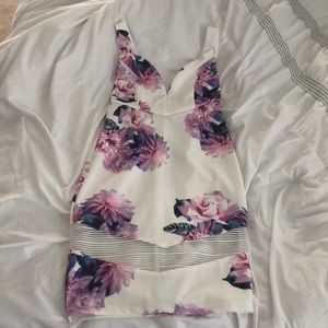Fitted floral dress